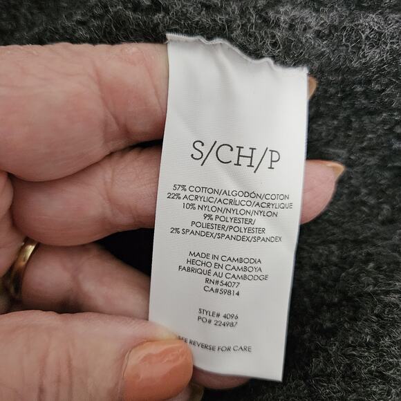 CAbi Womens Tunic Sweater Dress size Small Gray Cowl Neck Long Sleeve - Picture 7 of 7